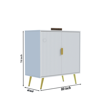 FURNITELL 2 DOOR SIDEBOARD -WHITE Furnitell