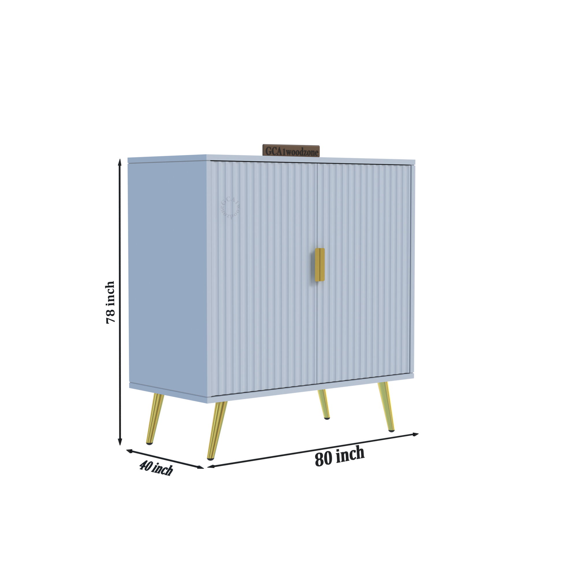 FURNITELL 2 DOOR SIDEBOARD -GRAY LIGHT Furnitell