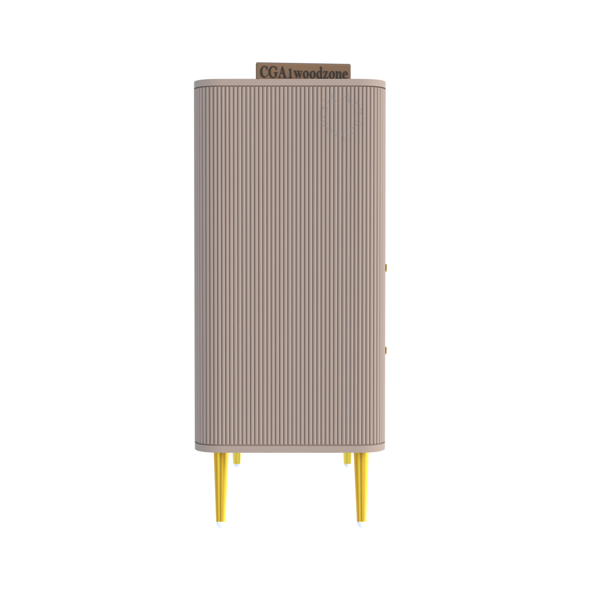 FURNITELL 5 DRAWER CHESTOR -TAUPE Furnitell
