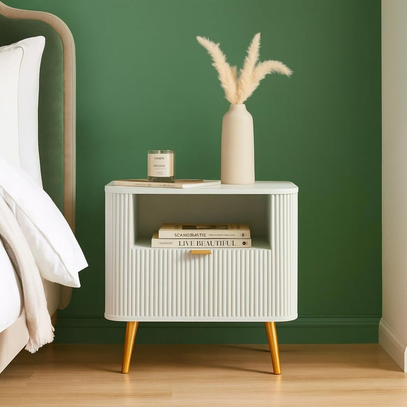 Bed Side Nightstand Lamp Table with 1 Drawers