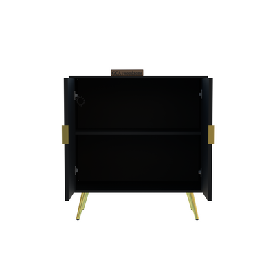 FURNITELL 2 DOOR SIDEBOARD -BLACK Furnitell