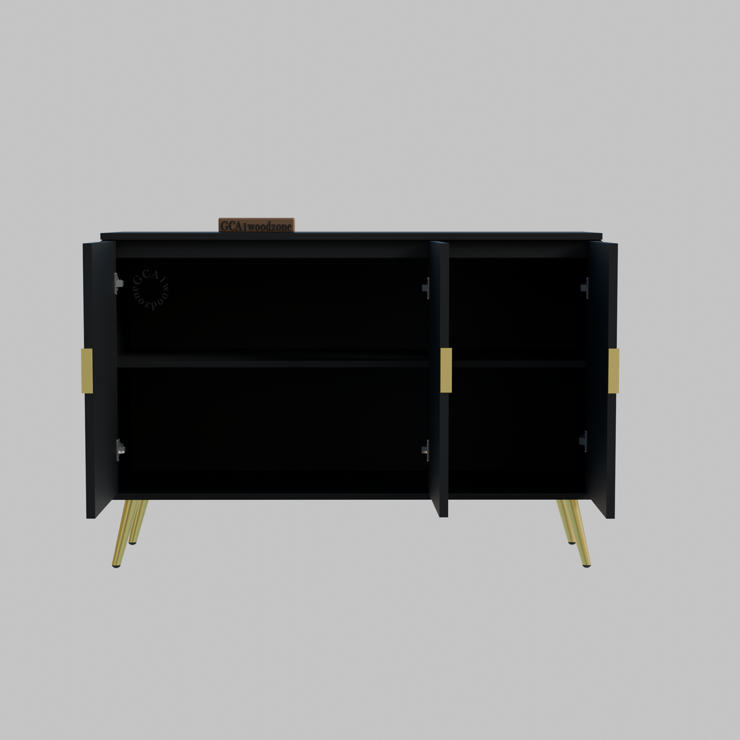 FURNITELL SIDEBOARD 3 DOOR -BLACK Furnitell