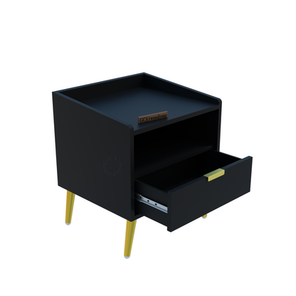 FURNITELL BED SIDE TABLE-BLACK Furnitell