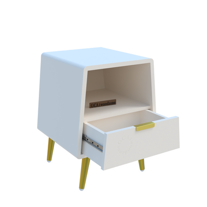 FURNITELL BED SITE TABEL-WHITE Furnitell