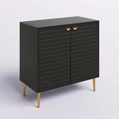 Black Honeycomb Sideboard Cabinet | Modern Storage Furnitell