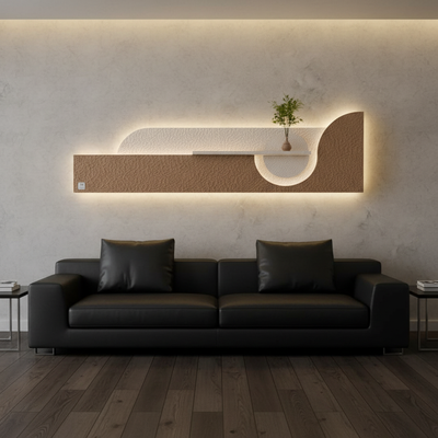 Furnitell: The Aurora Sculpted Wall Console