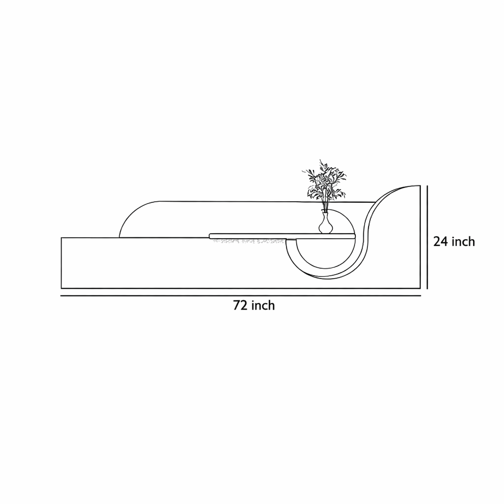 Furnitell: The Aurora Sculpted Wall Console