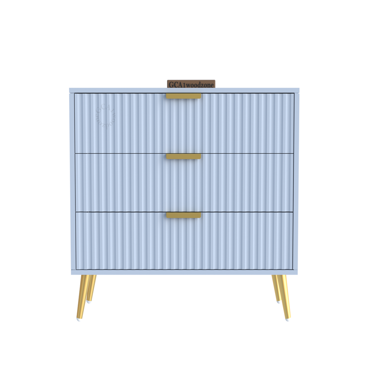 Furnitell  3 Drawer Chestor _grey light | 5 Years Warranty