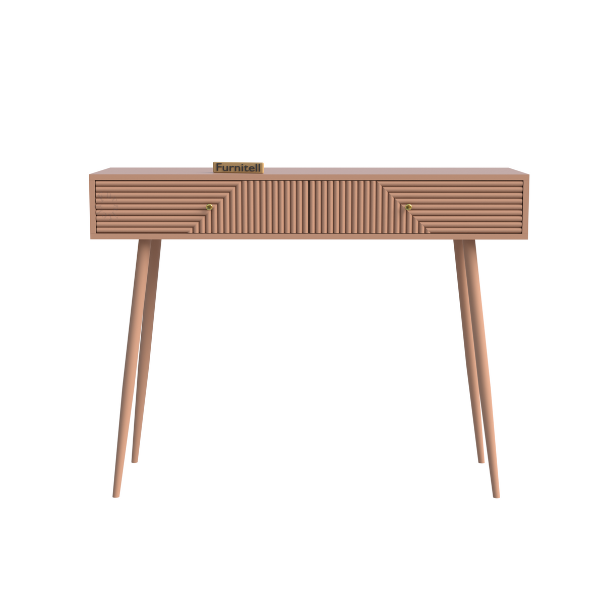 Furnitell Modern Console Table with 2 Drawers | 5 Year Warranty