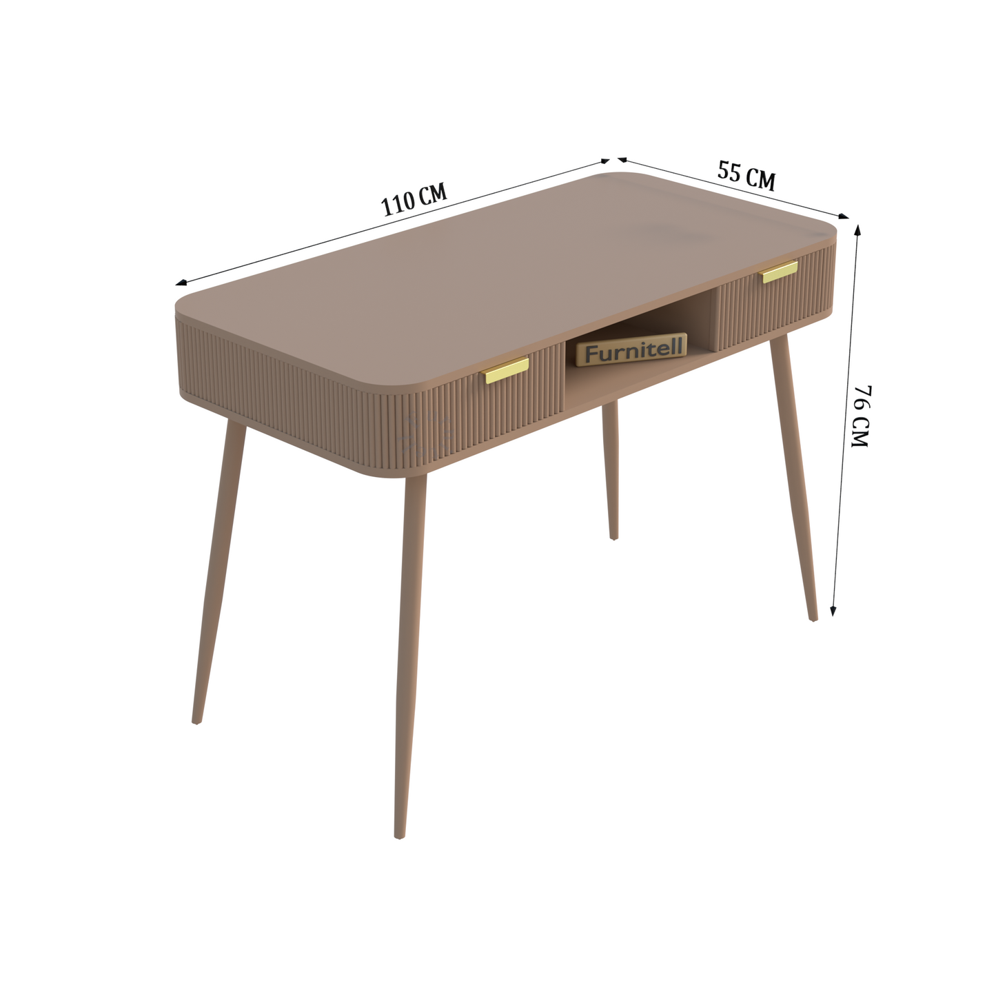 Furnitell Modern Console Table with Drawers | 5 Year Warranty