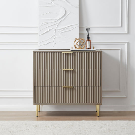 Evie 3 Drawer Chest - Taupe