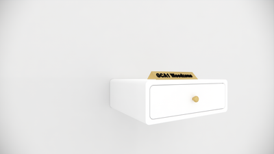 FURNITELL WELLMOUNT BED SIDE-WHITE Furnitell