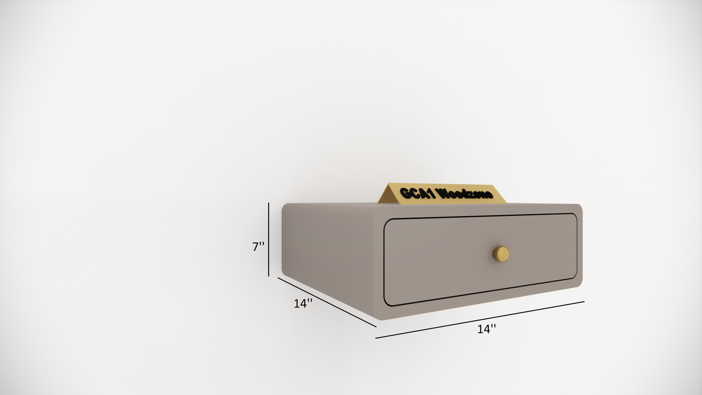 FURNITELL Bed Side Table