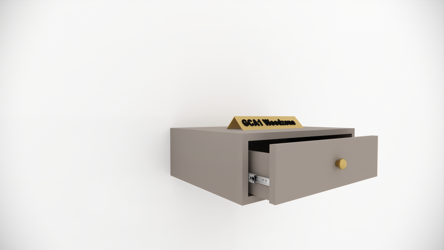 FURNITELL WELLMOUNT BED SIDE-BEIGE Furnitell