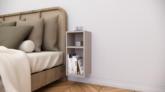 FURNITELL WELLMOUNT BED SIDE-BEIGE Furnitell