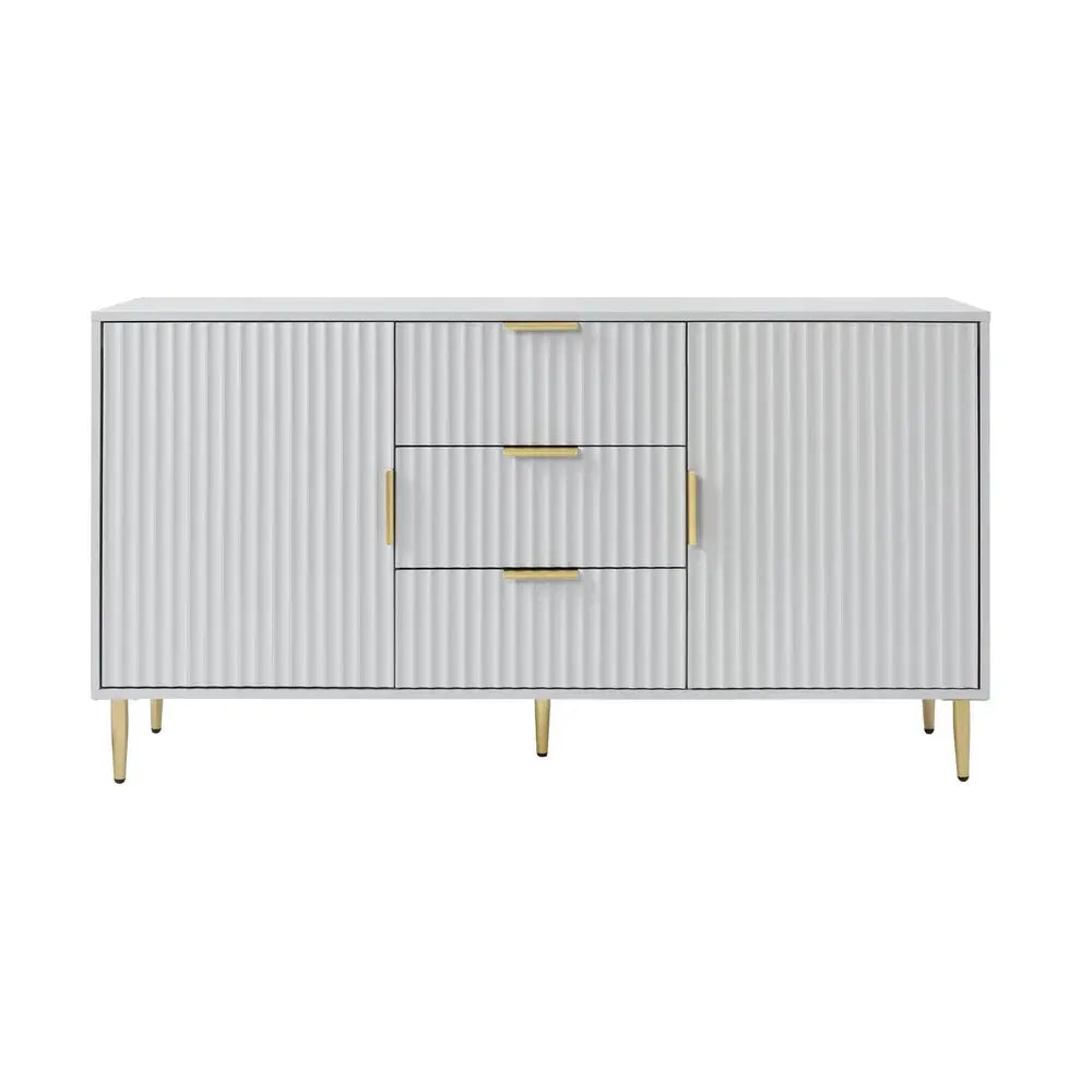 Furnitell HDMR Sideboard with Drawers - White furnitell