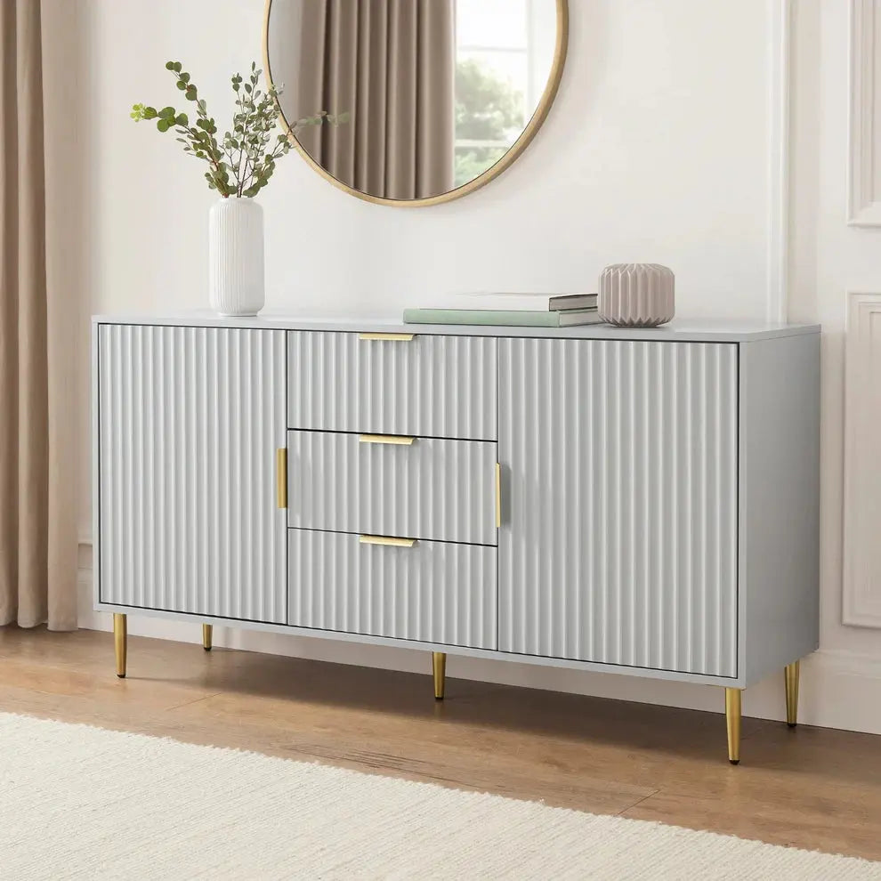 Furnitell HDMR Sideboard with Drawers - White furnitell