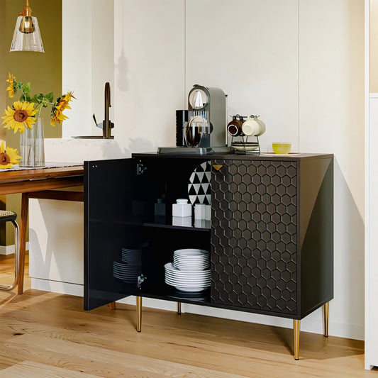 Furnitell 2 - Door Accent Cabinet with High Gloss