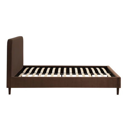 Cappuccino Upholstered Bed Frame | Furnitell Furnitell