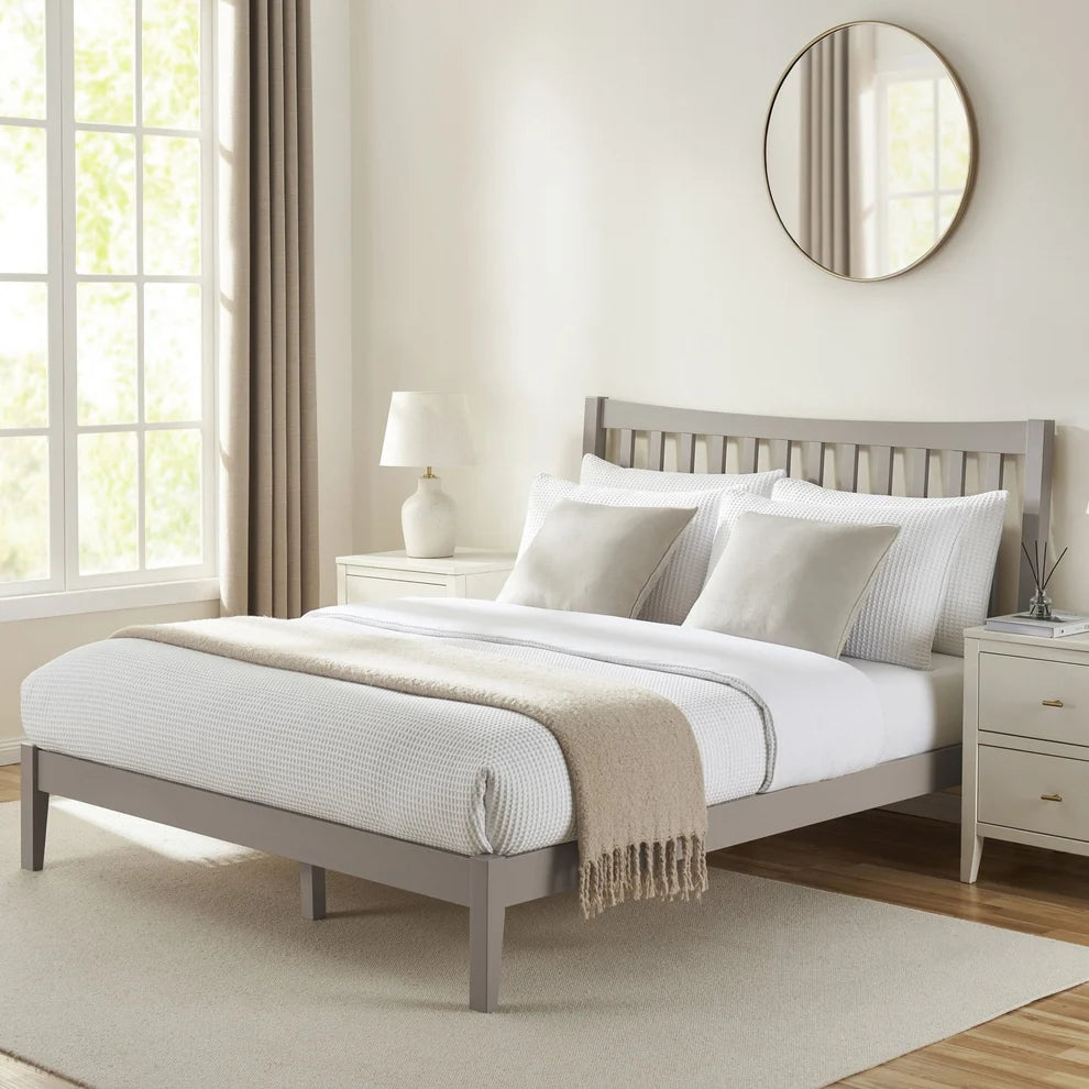 Cream Wooden Bedside Furnitell