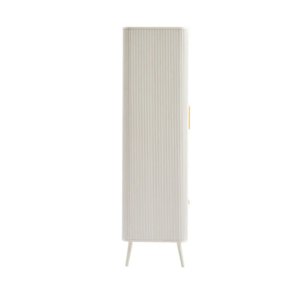 FURNITELL 2 Door Wardrobe - Warm White Furnitell