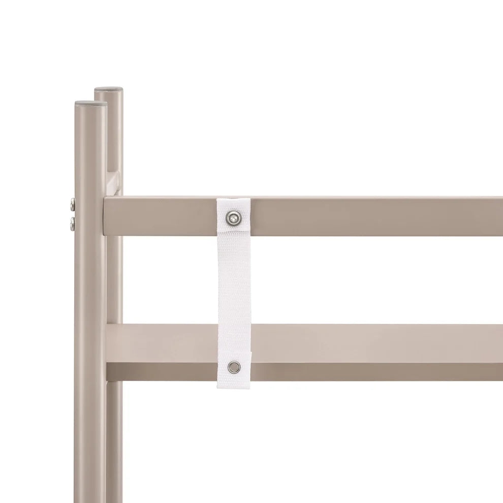 Taupe Storage Shelving Unit with Open Shelves & 2-Door Cabinet furnitell
