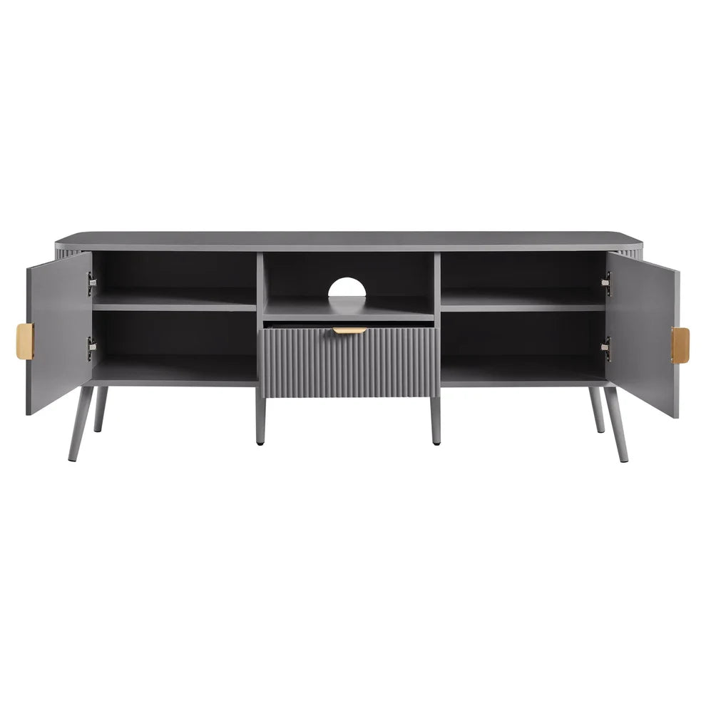 FURNITELL  60'' TV Unit - Light Grey Furnitell
