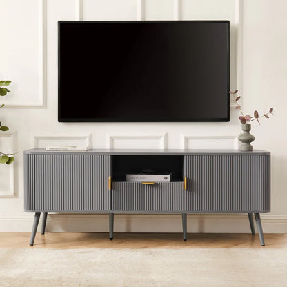 FURNITELL  60'' TV Unit - Light Grey Furnitell
