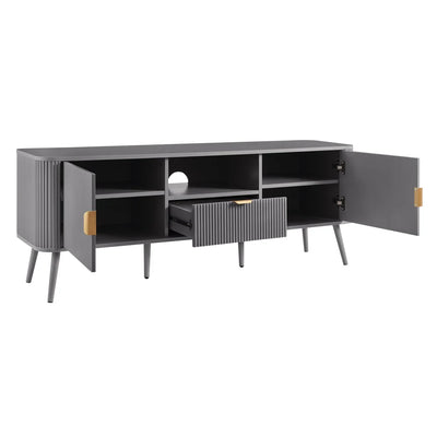 FURNITELL  60'' TV Unit - Light Grey Furnitell