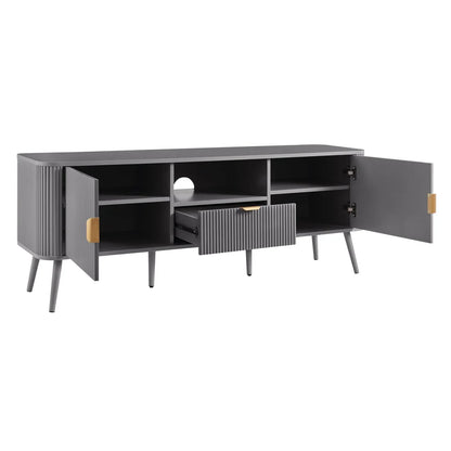 FURNITELL  60'' TV Unit - Light Grey Furnitell