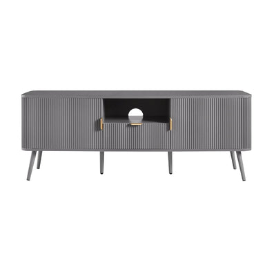 FURNITELL  60'' TV Unit - Light Grey Furnitell