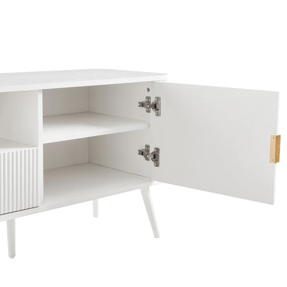 FURNITELL 60'' TV Unit - Warm White Furnitell