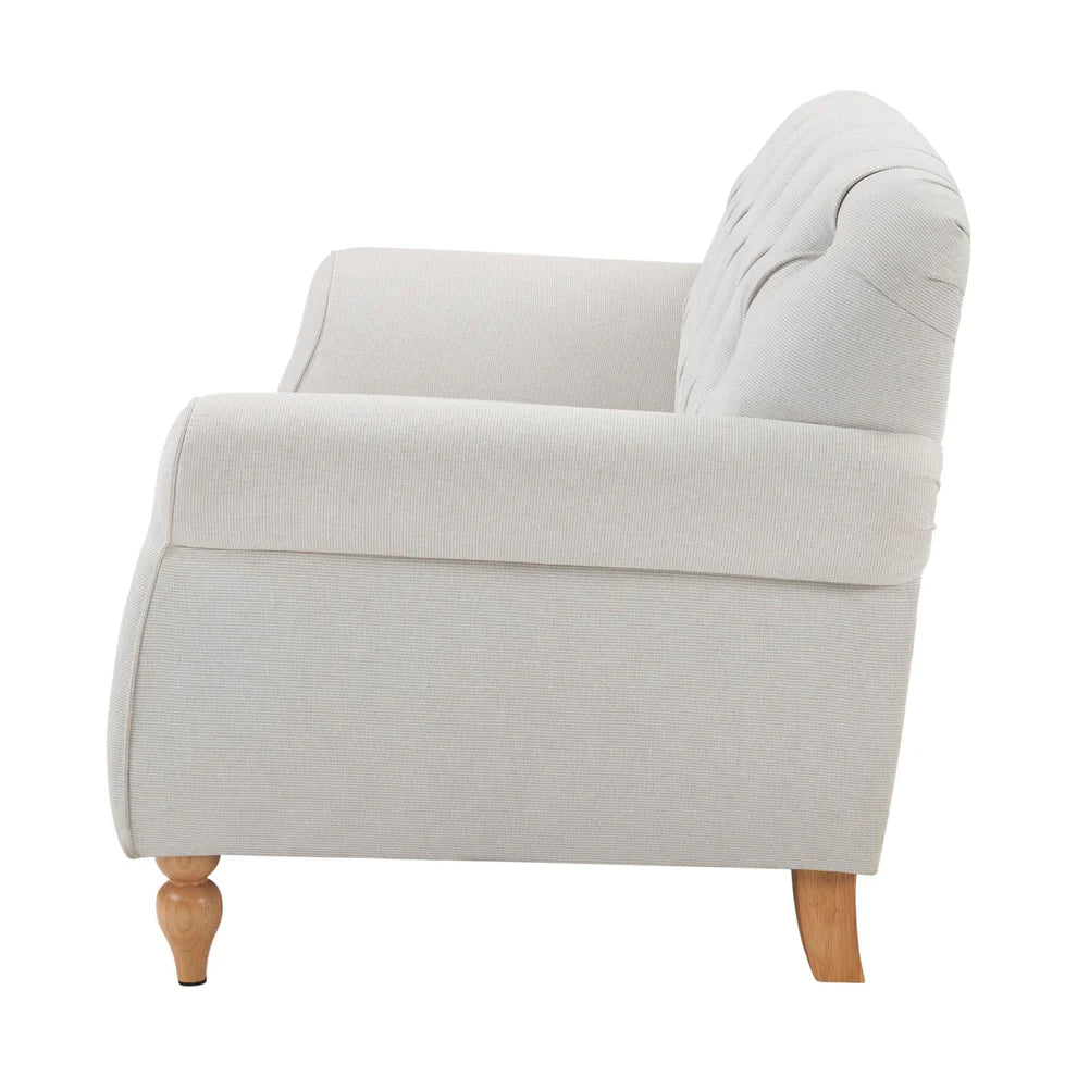 FURNITELL 2 Seater Sofa - Natural Stripe