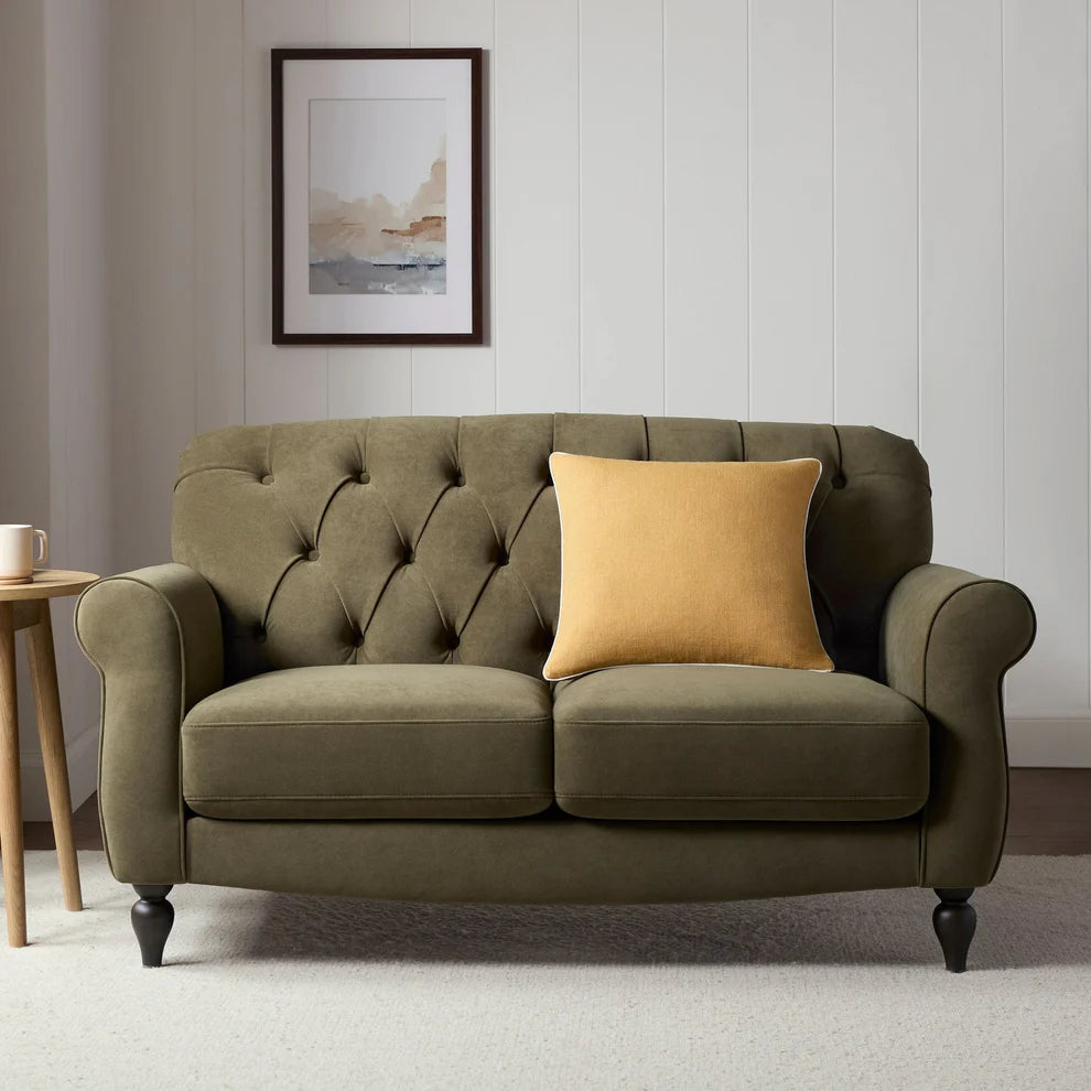 FURNITELL 2 Seater Sofa - Olive