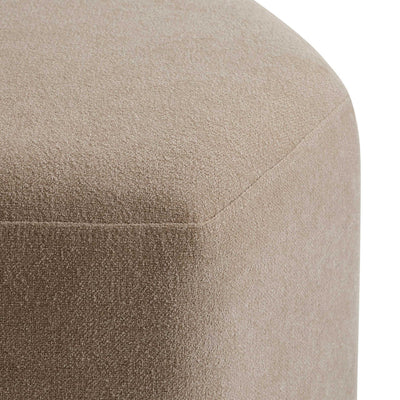 Oatmeal Chenille Upholstered Stool Furnitell