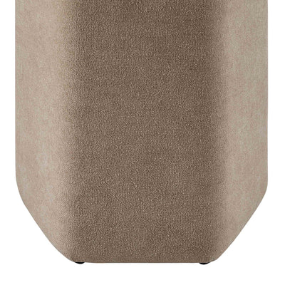 Oatmeal Chenille Upholstered Stool Furnitell