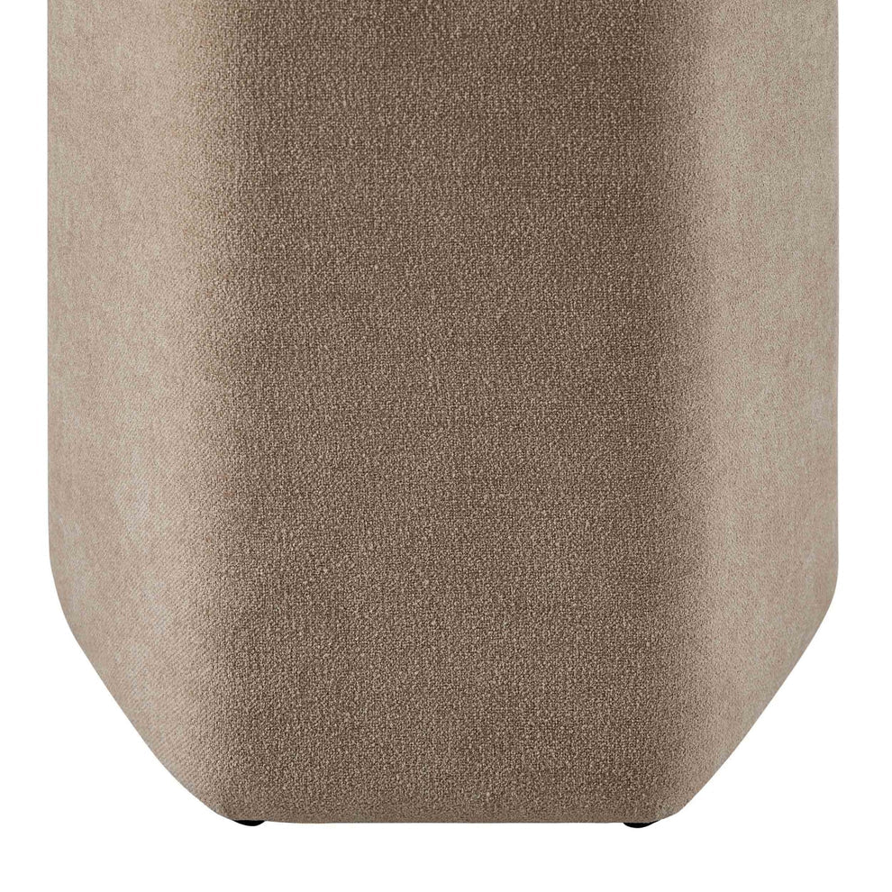 Oatmeal Chenille Upholstered Stool Furnitell
