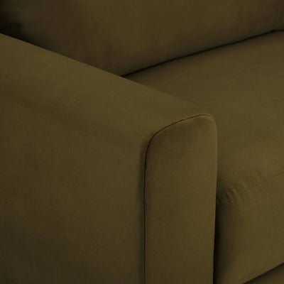 Green 3 Seater Sofa | Modern Fabric Sofa Furnitell