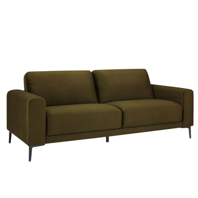 Green 3 Seater Sofa | Modern Fabric Sofa Furnitell