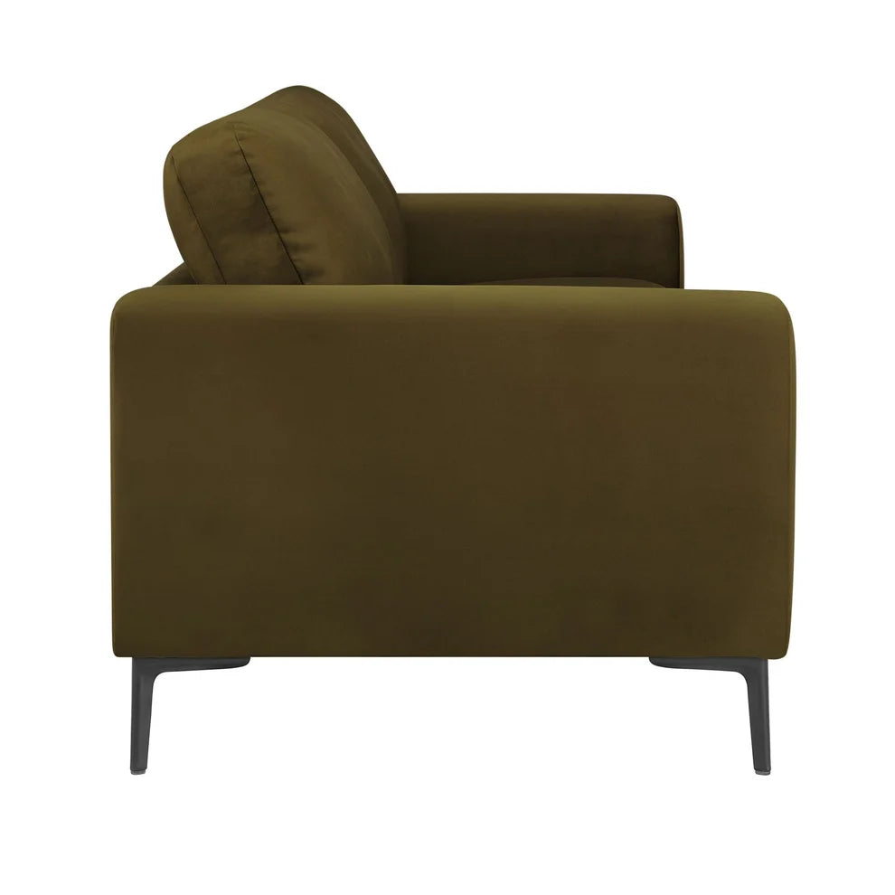 Green 3 Seater Sofa | Modern Fabric Sofa Furnitell