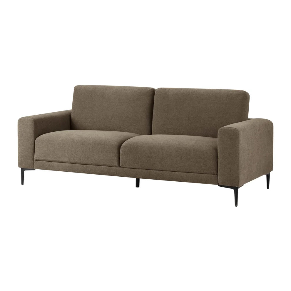 Modern Brown Fabric 3 Seater Sofa | Onija Furnitell
