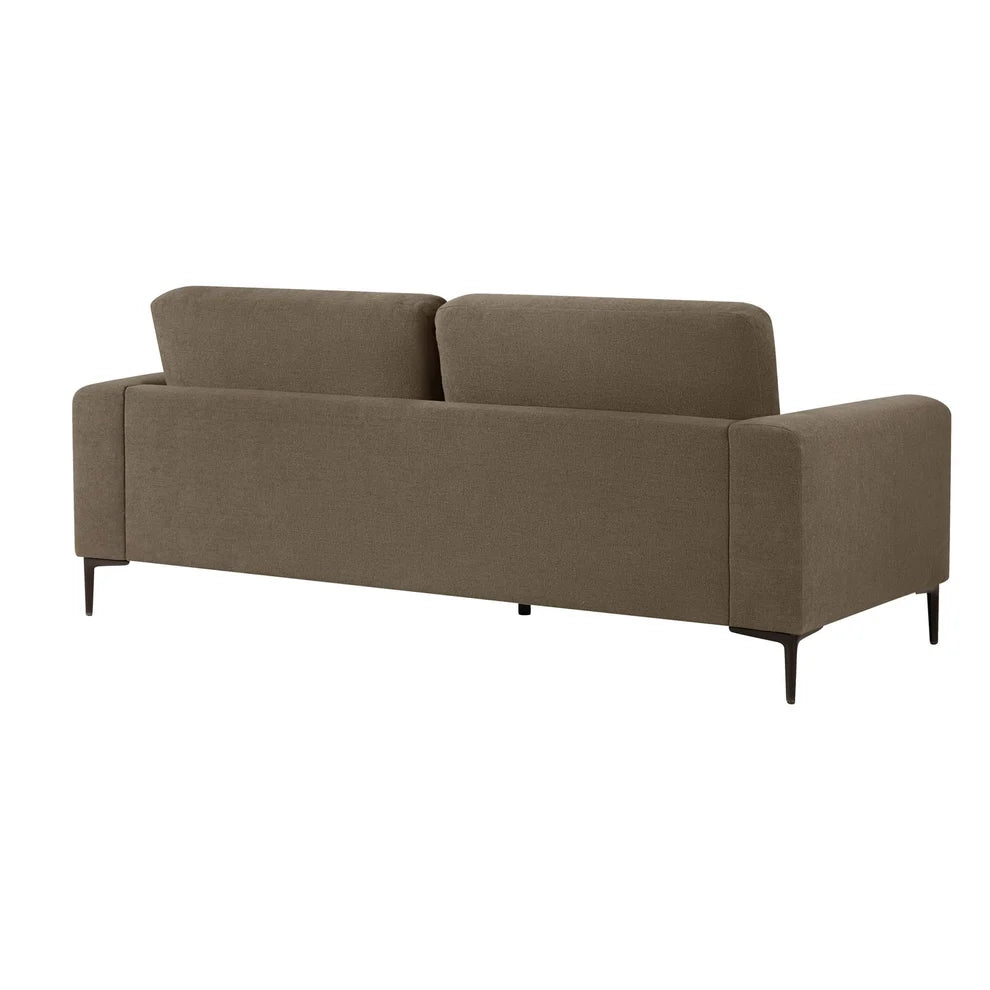 Modern Brown Fabric 3 Seater Sofa | Onija Furnitell