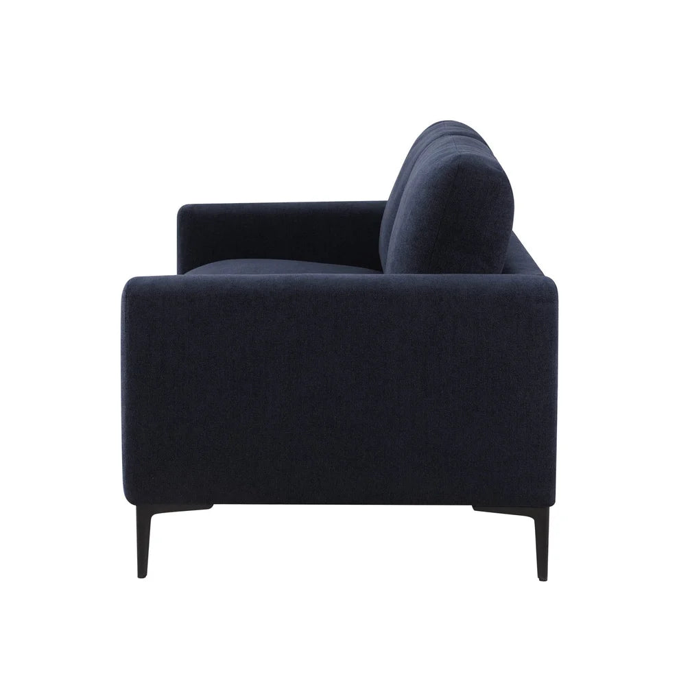 Navy Blue Chenille 3 Seater Sofa | Onija Furnitell