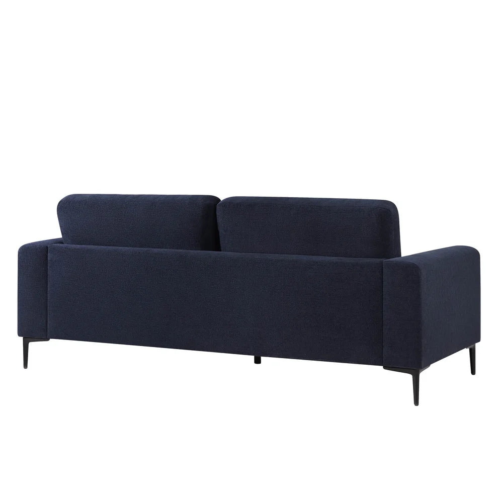 Navy Blue Chenille 3 Seater Sofa | Onija Furnitell
