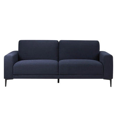 Navy Blue Chenille 3 Seater Sofa | Onija Furnitell