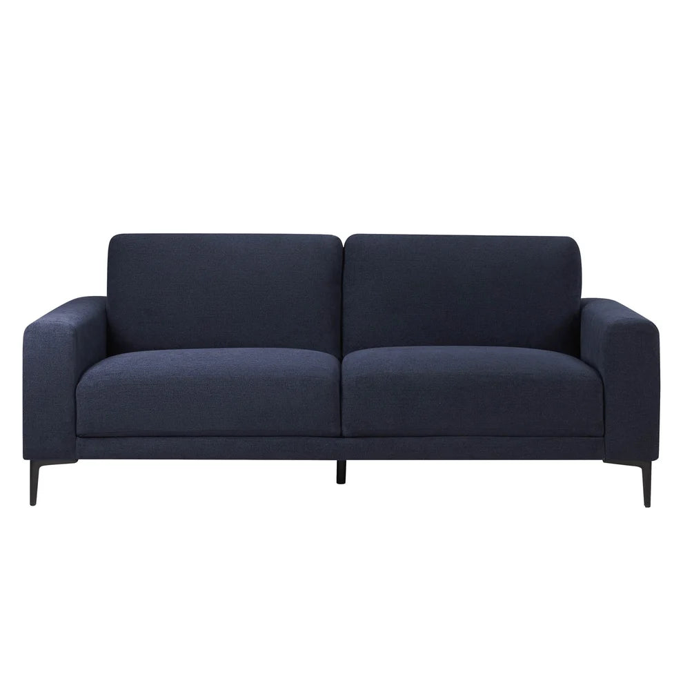 Navy Blue Chenille 3 Seater Sofa | Onija Furnitell