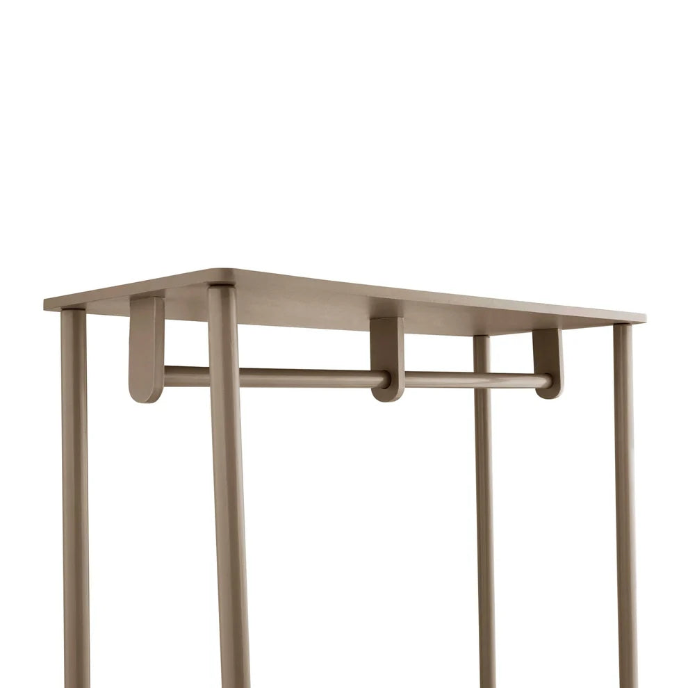 Taupe Clothes Rail with Drawers | Furnitell furnitell
