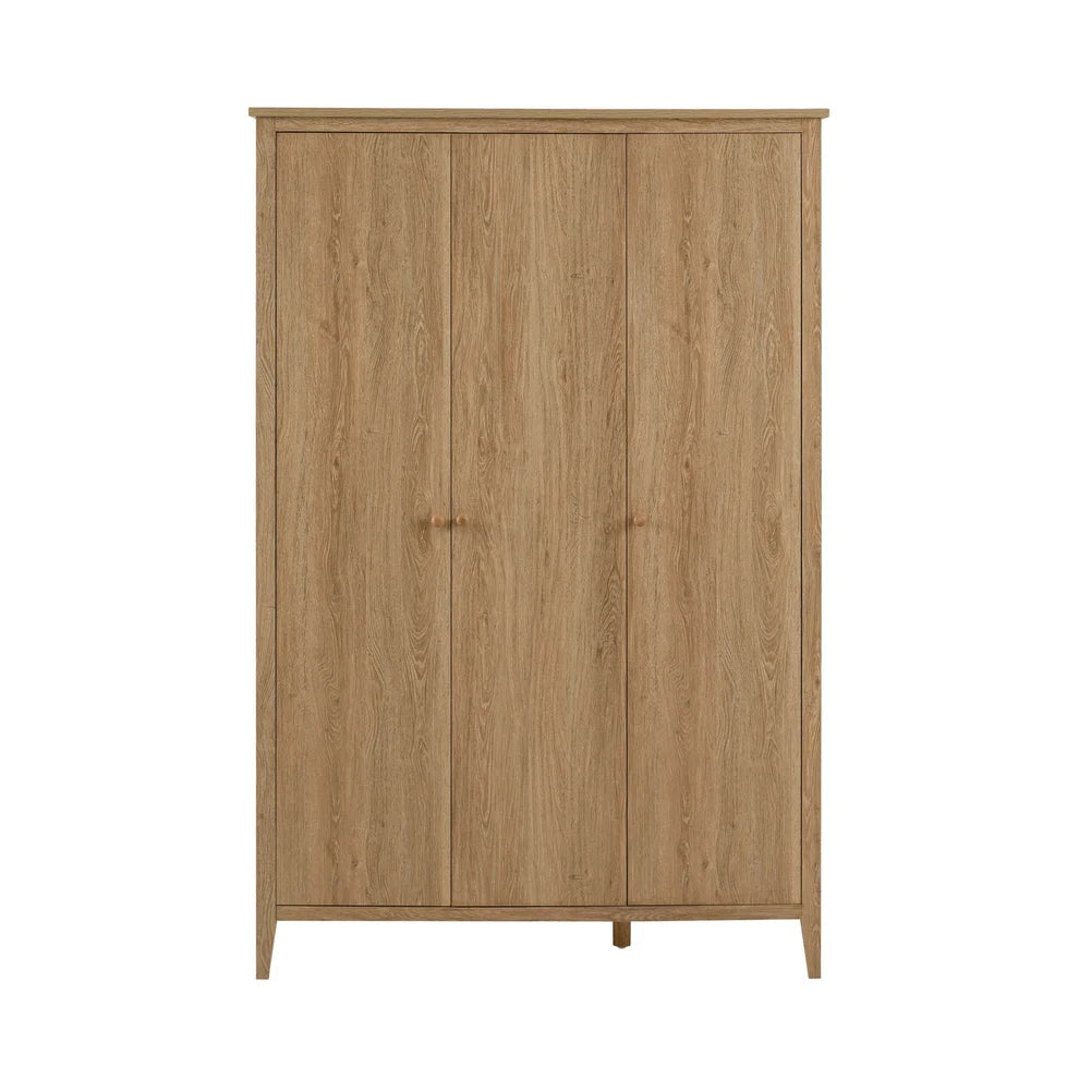 Light Wood 3 Door Wardrobe | Furnitell Furnitell