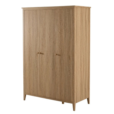Light Wood 3 Door Wardrobe | Furnitell Furnitell