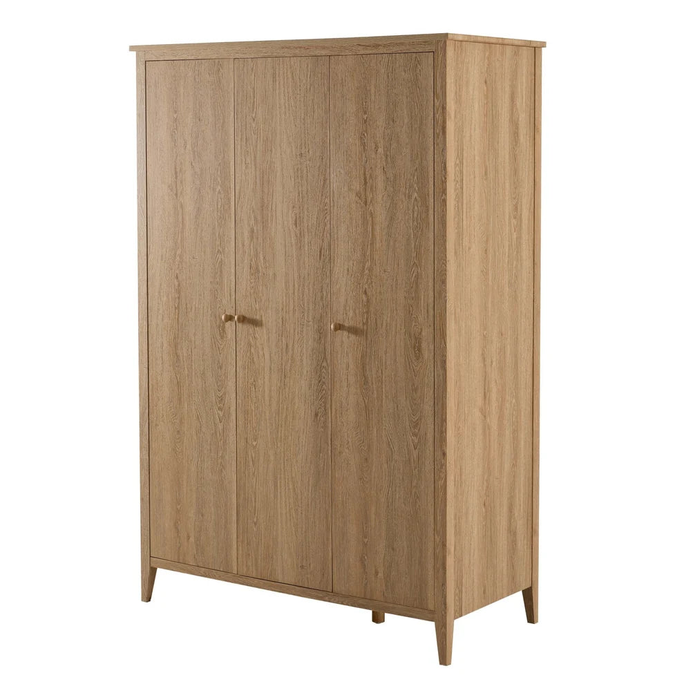 Light Wood 3 Door Wardrobe | Furnitell Furnitell